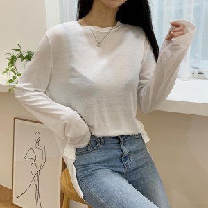 [DA16]데일리 루즈핏 긴팔 베이직 여자 티셔츠 